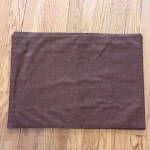Set of 4 brown placemats